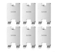 Perchas para marcos de fotos, 6 ganchos de pared de metal para colgar marcos, no requiere herramientas, montaje sin rastro, organización del hogar