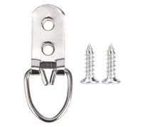 Perchas para marcos de fotos Ganchos de pared de hierro 50 piezas Hardware para colgar fotos de alta resistencia para marcos de obras de arte Pinturas Espejos Plata Cian Bronce (Tipo A)