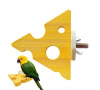 Perchas para pájaros para jaula,Percha de madera natural en forma de queso juguete cómodo,Barra de aves de madera natural - Para canarios Conures Hogar Interior Jardín Exterior Terraza