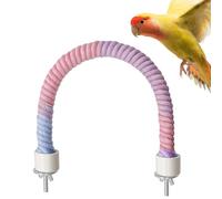 Perchas para pájaros para Jaula, Perchas para Loros Grandes | Perca de Colores degradados Soporte para Loro Cuerda de Perca - para jaulas para pájaros, Perchas para