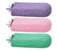 Perchas para pájaros para jaula, soporte de resina para helado, 12 x 6,5 cm, juguetes para masticar loros, palo de molienda de patas, accesorios de jaula, estaciones de juego de ejercicio, para