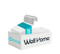 Perchas para Pantalones con Refuerzo - Antideslizante con Recubrimiento de PVC, Set de 10