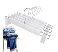 Perchas para pantalones - Perchas para pantalones | Percha para falda, 5 perchas ajustables para ropa y pantaones con gancho giratorio de 360 grados, Clips antioxidantes para pantalones, vaqueros