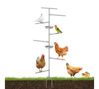 Perchas para Pollos, Juguetes para gallinas,escaleras de gallinas, Juguete de Patio con función de enriquecimiento Ambiental gallinero, Granja para Pollos, Loros y Palomas