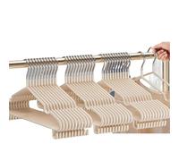 Perchas para Ropa Perchas de Metal Antideslizantes con Ganchos for Trajes, Abrigos y Ropa, sin Dejar Rastro, con Muescas Redondas, 10 Unidades(Light Yellow)