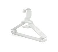 Perchas plastico Blancas 5 Piezas Lote