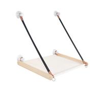 Perchas plegables para ventana de gato, con ventosa de madera resistente | Asiento de ventana de gato con ventosa para el hogar, alquiler, sala de estar, interior de cristal