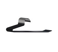 Perchas Relaxdays, Juego de 12, Antideslizantes, ahorran Espacio, HBT: 17,5 x 35 x 0,5 cm, para Trajes, Negras