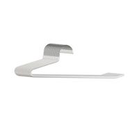 Perchas Relaxdays, Set de 12, Antideslizantes, diseño Compacto, HBT: 17,5 x 35 x 0,5 cm, Perchas Blancas