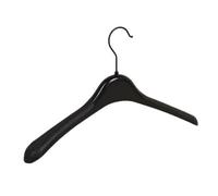 Perchas Ropa 10pcs Black Thick Wide Shoulder Plastic Clothes Hanger For Coats Jacket(Hanger for Lady)