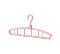 Perchas Ropa 9 Hole Foldable Hanger Wardrobe Space Saving Storage For Clothes Drying Hangers Organizers Rack Coat Pants(1 Pink 11 Holes)