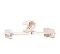 Perchas Ropa Colgador de Clavija for Falda Antideslizante, Perchas portátiles Ajustables for Ahorrar Espacio, Organizador de guardarropa for el hogar, 5 uds.(Khaki)