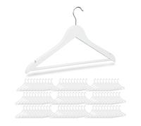 Perchas ropa ganchos para pantalones 5 kg 360° perchas de madera 90 unidades