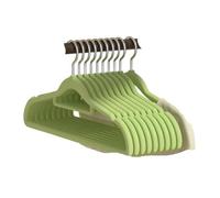 Perchas Ropa Percha Antideslizante for Guardar Ropa, Traje, Camisa, Camisola, Organizador de Armario, Ahorra Espacio, Evita Que los Hombros se abulten(Green,20PCS)