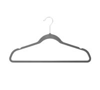 Perchas Ropa Percha de Terciopelo Antideslizante de 45/35/30 cm, con Gancho y Flocado, Ideal for Tiendas de Ropa, Abrigos y sin Rastro.(Grey,Children 30CM 10pc)