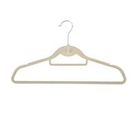 Perchas Ropa Percha de Terciopelo Antideslizante de 45/35/30 cm, con Gancho y Flocado, Ideal for Tiendas de Ropa, Abrigos y sin Rastro.(White 2,Adult 45CM 10pc)