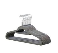 Perchas Ropa Perchas Antideslizantes for Ahorrar Espacio, Organizador de guardarropa for organizar Ropa Colgante Especial for Uso doméstico, 10 Uds.(Gray)