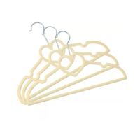Perchas Ropa Perchas de Terciopelo, Paquete de 10, Perchas Antideslizantes con Gancho Giratorio, Perchas Delgadas con Forma de corazón for Ahorrar Espacio en el Armario(Khaki)