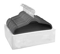 Perchas Terciopelo Percha De Terciopelo 10/20/30 Uds., Resistente, Antideslizante, for Abrigo, Pantalones Y Ropa Formal, Ahorro Espacio(Grey-20pcs)