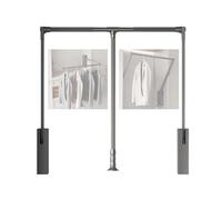 Perchero abatible for armario, ancho ajustable de 510 a 1200 mm, perchero abatible for el hogar, perchero telescópico con retorno suave, capacidad de peso de 30 kg, for colgar ropa (510-660 mm)(660-89