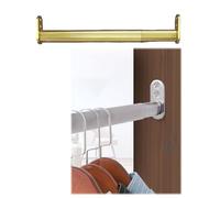 Perchero ajustable de acero inoxidable de 40140 cm, barra extensible resistente para armario, ducha, balcón, diseño de ahorro de espacio, 4070 cm