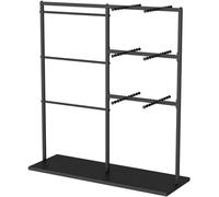 Perchero ajustable de pared versátil solución de almacenamiento para boutiques minoristas y revestimientos independientes, elegante exhibición para comercialización de moda