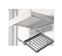 Perchero ajustable extraíble para armario de 43 a 68 cm, ahorra espacio para ropa, pantalones, abrigos, ideal para lavar (55 cm)