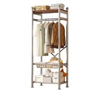 Perchero Burro Ropa, Armario Abiertos Madera, Multifuncional Resistente Perchero con Estante De Almacenamiento, Perchero De Pie para Dormitorios Sala De Estar