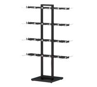 Perchero Burro Ropa Estante de exhibición calcetines, piso comercial, ropa interior en caja, estante isla Dormitorio(Silver,Medio)