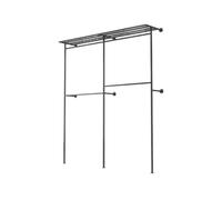 Perchero Burro Ropa Estantes de exhibición montados en la pared for uso doméstico, dormitorios, guardarropas, doble capa simple for tiendas ropa Dormitorio(XXL)