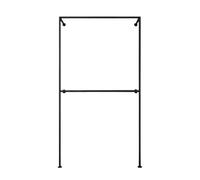 Perchero Burro Ropa Perchas De Pared, Armarios, Expositor Ropa Colgante Doble Capa Dormitorio(Medio)