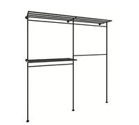 Perchero Burro Ropa Perchero simple de pared doble capa for armario dormitorio en casa Dormitorio(XL)