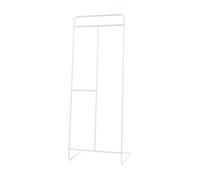 [en.casa] Perchero Burro Sandviken con 3 Barras para Colgar Ropa Mueble de Entrada Pasillo Oficina Diseño Industrial Acero 166 x 63 x 48 cm - Blanco