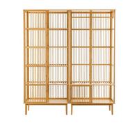 Perchero burro vemb y estantería trundholm bambú 185 x 160 x 45 cm - color natural [en.casa] 160 cm