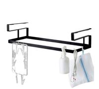 Perchero - Cesta de suspensión desmontable de acero, marco de contenedor de malla debajo del mostrador, unidad de clasificación versátil, estante de metal para cocina y baño | Ayuda para