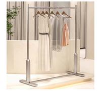 Perchero Comercial De Alta Resistencia, Perchero De Acero Inoxidable, Perchero De Una Sola Barra De Gran Capacidad, Perchero Independiente Para Dormitorios Y Boutiques(80x40x170 cm)