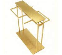 Perchero comercial de doble cara, soporte de exhibición resistente con barra para colgar ropa y estante minorista para organización de armario