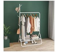 Perchero Creativo con Forma de Burro y Base Triangular, Resistente y Moderno, con Estante y Percha, diseño Blanco de 120 cm para Entrada, salón y habitación Infantil.