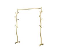 Perchero de ahorro de espacio para dormitorio, montaje en el suelo, diseño simple, elegante, perchero pequeño para una fácil decoración del hogar