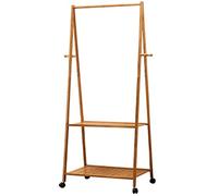 Perchero de bambú - Elegante organizador de almacenamiento de zapatos independiente para entrada, sala de estar, decoración del hogar, diseño que ahorra espacio, muebles ecológicos
