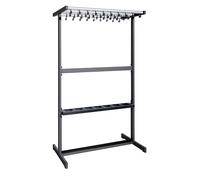 Perchero de barra por dos lados eurokraft pro, sin perchas