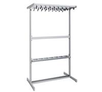 Perchero de barra por dos lados eurokraft pro, sin perchas