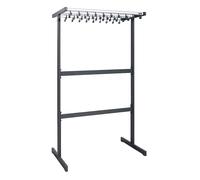 Perchero de barra por dos lados eurokraft pro, sin perchas