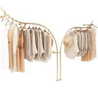 AYVADA Perchero de exhibición Creativo en Tiendas de Ropa, Perchero de Pared de Tubo Industrial Moderno, Barra de Armario, Expositor minorista, Almacenamiento