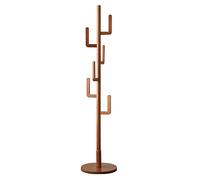 Perchero de madera con 6 ganchos, ajustable, independiente, ideal para el hogar u oficina, perfecto para abrigos, bufandas, bolsos, solución de almacenamiento de entrada