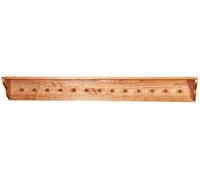 Perchero De Madera Maciza De Tilo Acabado Natural L200xPR22xH