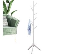 Perchero De Madera - Perchero De Madera De 67 Pulgadas Independiente De Madera Con 8 Ganchos | Perchero Moderno Para Chaqueta Y Bolso | Estable Y Simple Sombreros Para Ropa, Bufandas, Bolsas, Paraguas