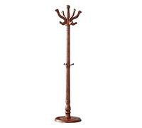 Perchero de madera que ahorra espacio con 11 ganchos, diseño de árbol independiente para pasillo, entrada, ropa, sombreros y bufandas, colgador elegante y funcional (A)