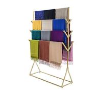 Perchero de Metal Para Colgar En El Suelo Para Pañuelos,perchero de Exhibición Comercial de Doble Cara Para Hiyab Perchero Para Pantalones Mantas Cinturones Carteras,perchero Para Bufandas Y Chales