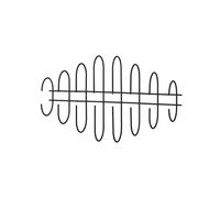 Perchero de pared AYTM Moveo, ancho 85 cm, negro, acero
